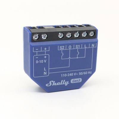 Shelly Dimmer 0/1-10V PM Gen3 - Wifi-himmennin 0/1-10V laitteiden ohjauksiin