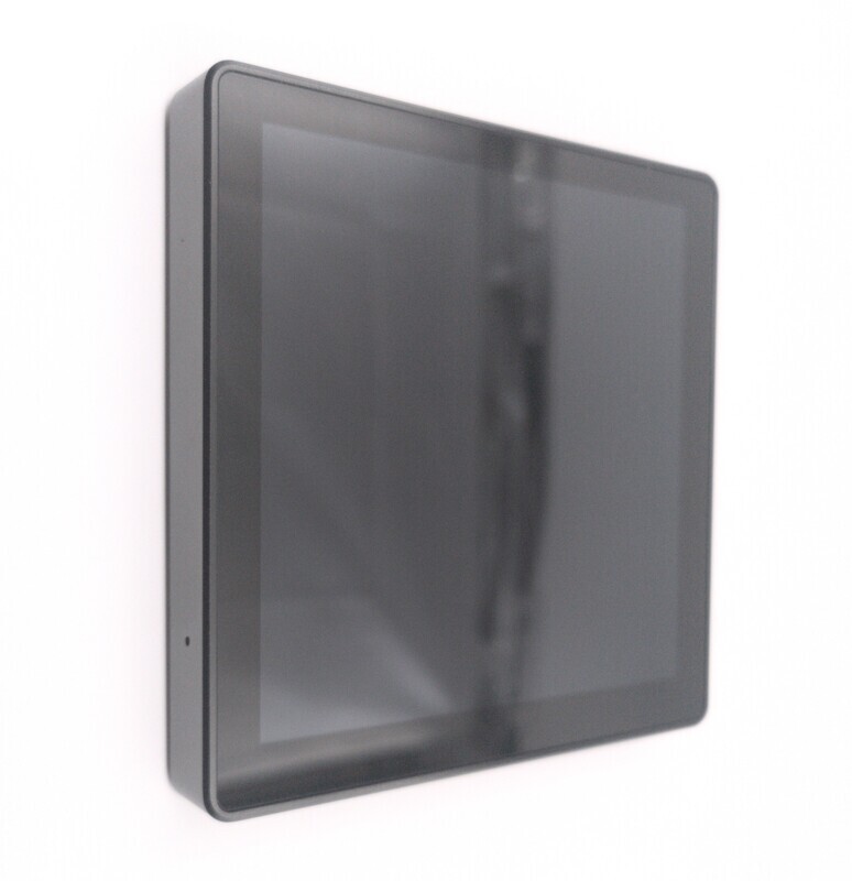 Shelly Wall Display + Shelly BLU H&amp;T - musta 4" kosketusnäytöllinen hallintapaneeli Shellyjen ohjaukseen