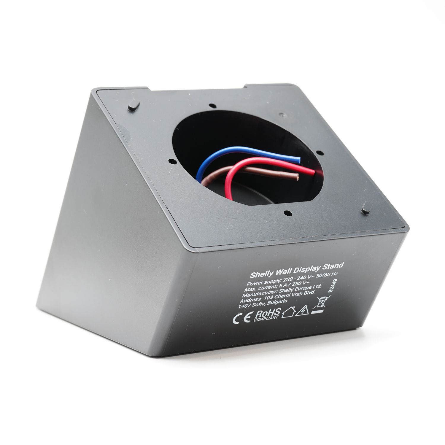 Shelly Wall Display Stand - Musta pöytäteline Shelly Wall Display:lle