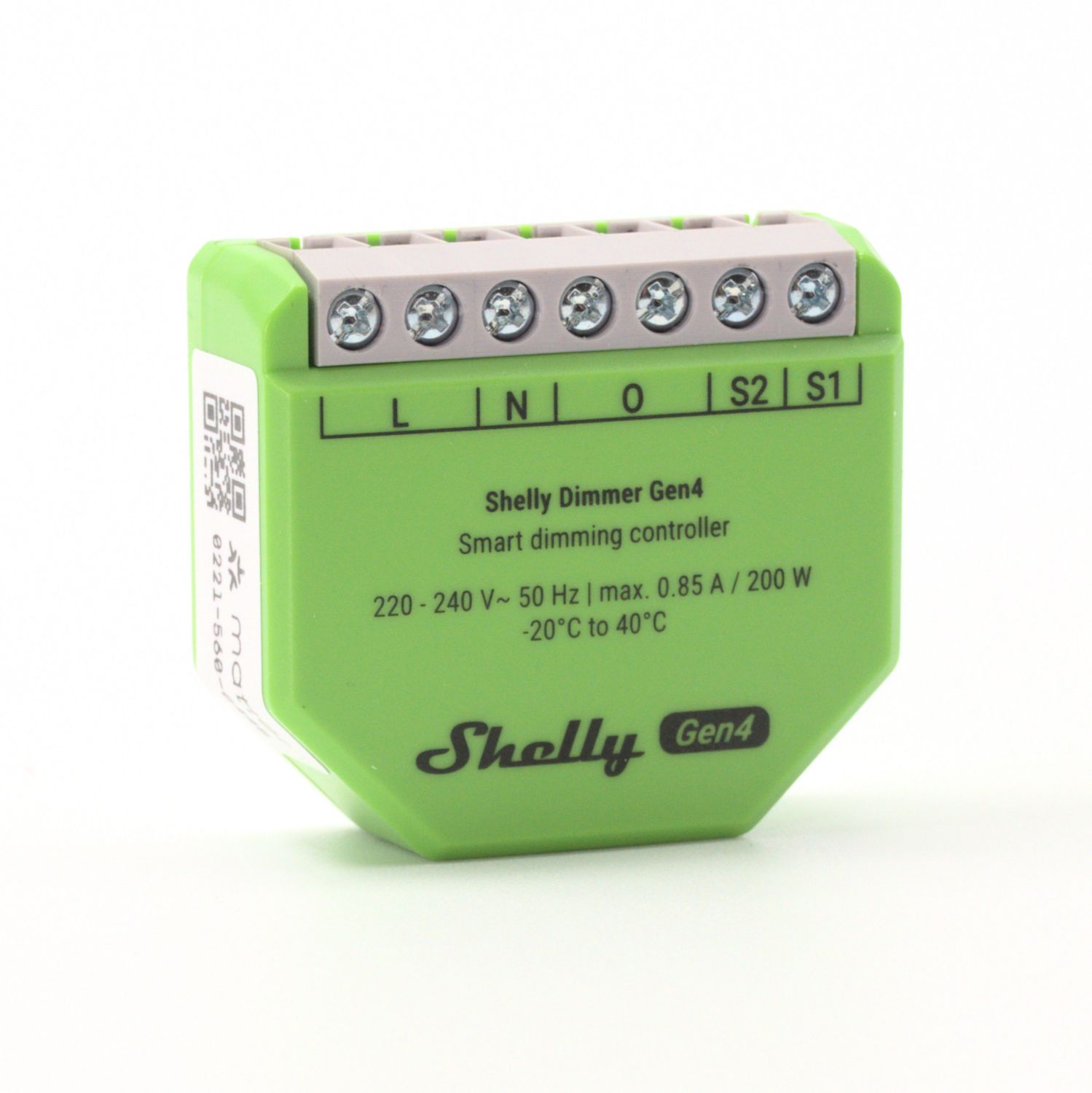 Shelly Dimmer Gen4 - 200W nollavapaa ohjelmoitava ja energiaa mittaava WiFi- / Zigbee-himmennin rasiaan