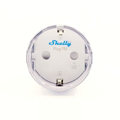 Shelly Plug PM Gen3 - 16A valkoinen pistorasiaan kytkettävä Wifi-liitännäinen energiamittari