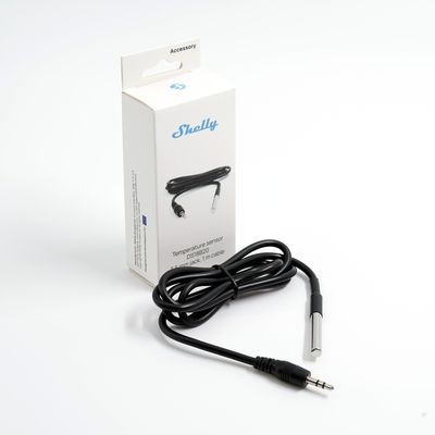 Shelly Pill DS18B20 - digitaalinen lämpötila-anturi 3.5mm plugilla ja 1m johdolla