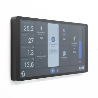 Shelly Wall Display X2i - musta 6,95" kosketusnäytöllinen hallintapaneeli Shellyjen ohjaukseen ja Home Assistant -integraatioon