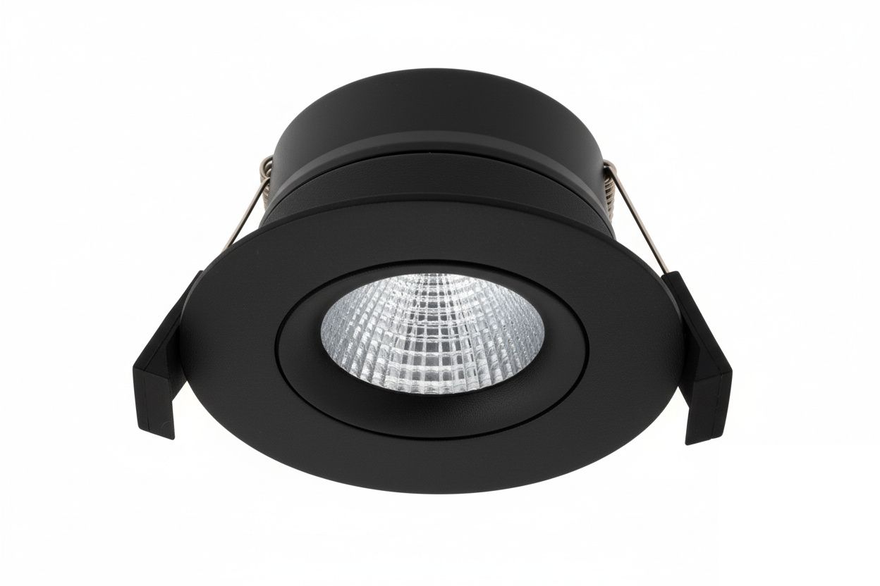 HiluX DS8 tilt 360 spot - Musta 8W/600lm suunnattava WiFi-liitännäinen LED-alasvalo säädettävällä värilämpötilalla