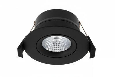 HiluX DS8 tilt 360 spot - Musta 8W/600lm suunnattava WiFi-liitännäinen LED-alasvalo säädettävällä värilämpötilalla