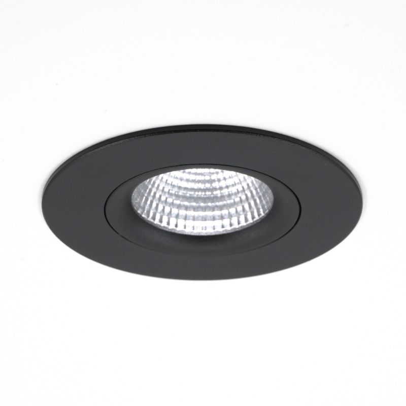 HiluX DS8 tilt 360 spot - Musta 8W/600lm suunnattava WiFi-liitännäinen LED-alasvalo säädettävällä värilämpötilalla