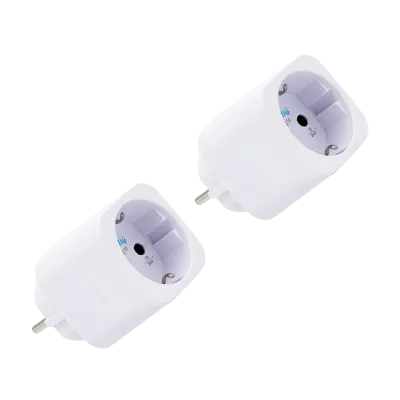 Shelly Plug M Gen3 - valkoinen 3000W energiaa mittaava ohjelmoitava WiFi-älypistorasia (2-pack)