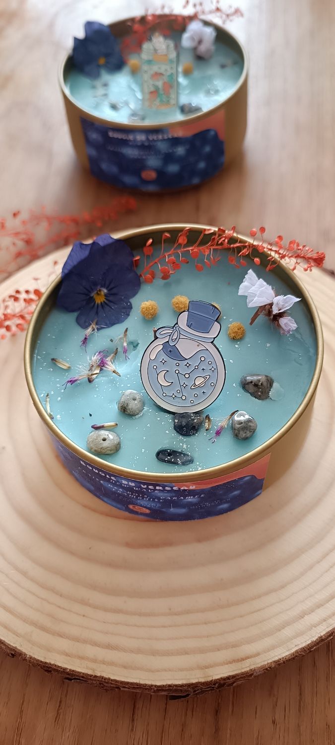 Bougie Verseau &quot;New Wave&quot;⚡ - Broche planète  