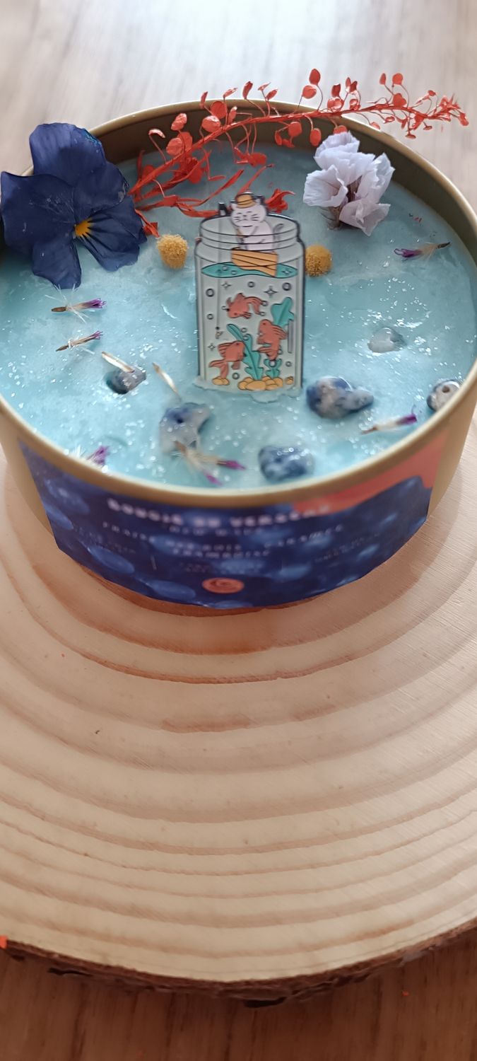 Bougie Verseau &quot;New Wave&quot;⚡ - Broche Bocal