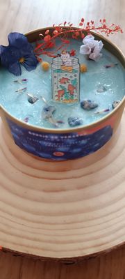 Bougie Verseau &quot;New Wave&quot;⚡ - Broche Bocal