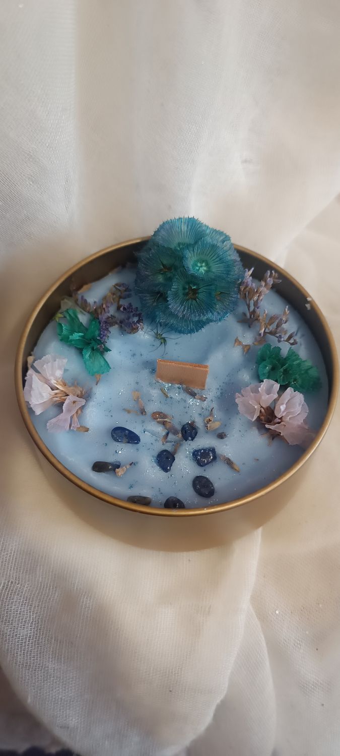 Bougie Poisson  "Brume des Rêves " 💙 - Broche creation