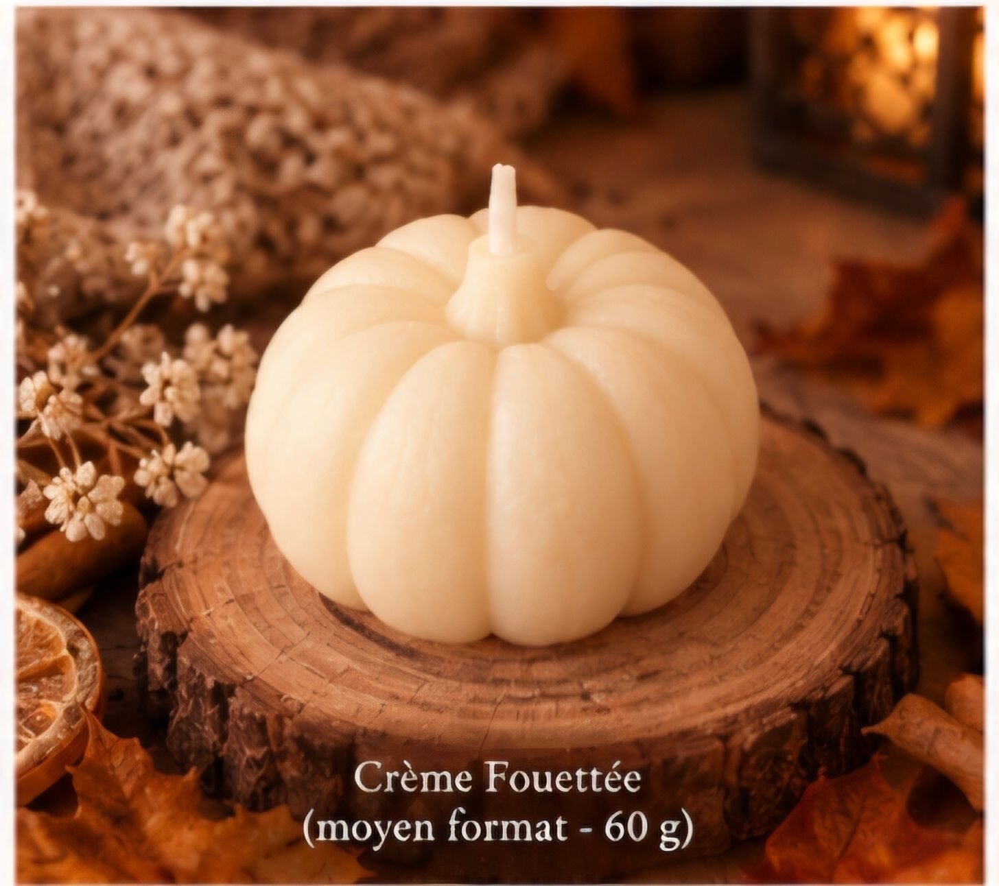 Bougie citrouille "Creme fouettee " - 60g