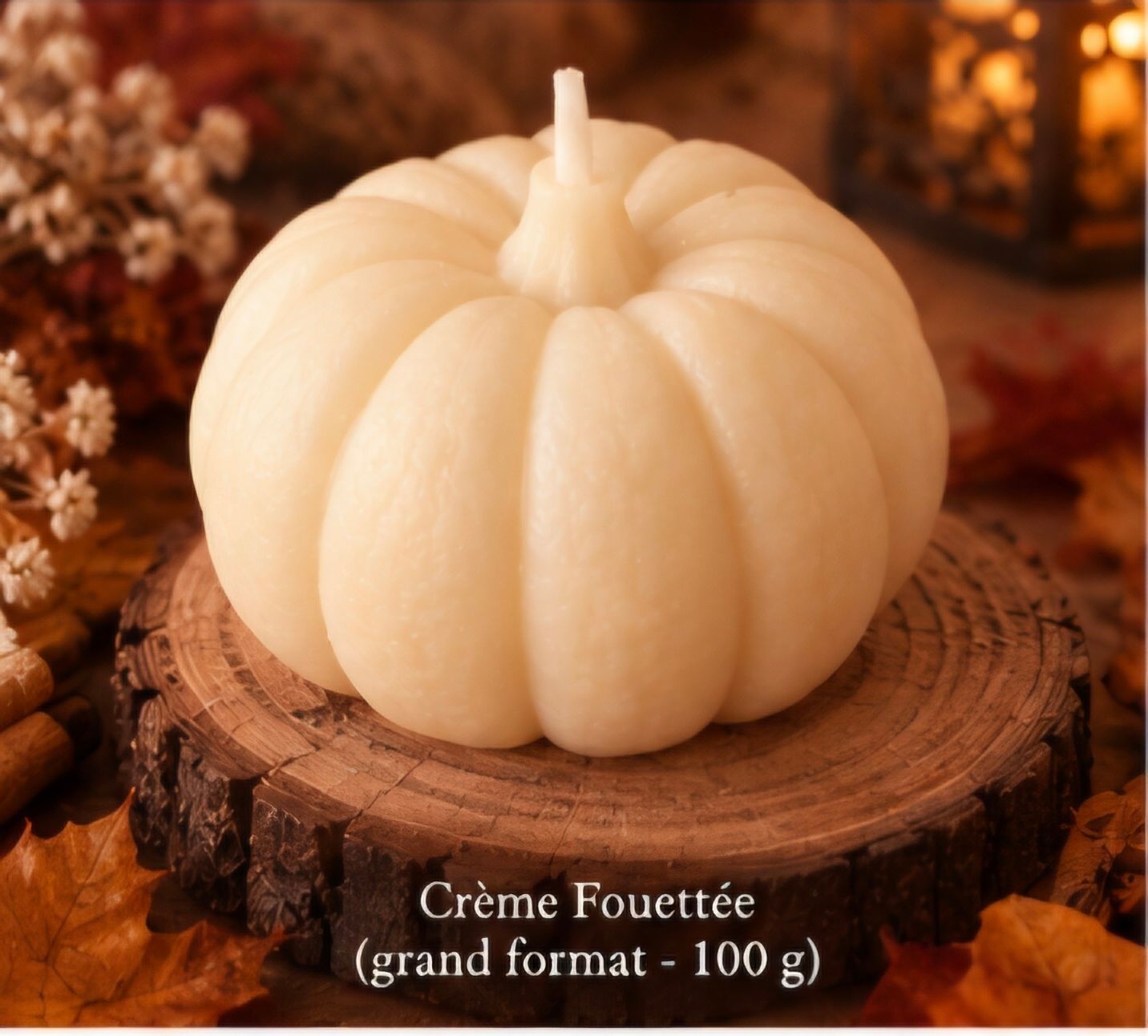 Bougie citrouille "Crème fouettee " - 100g