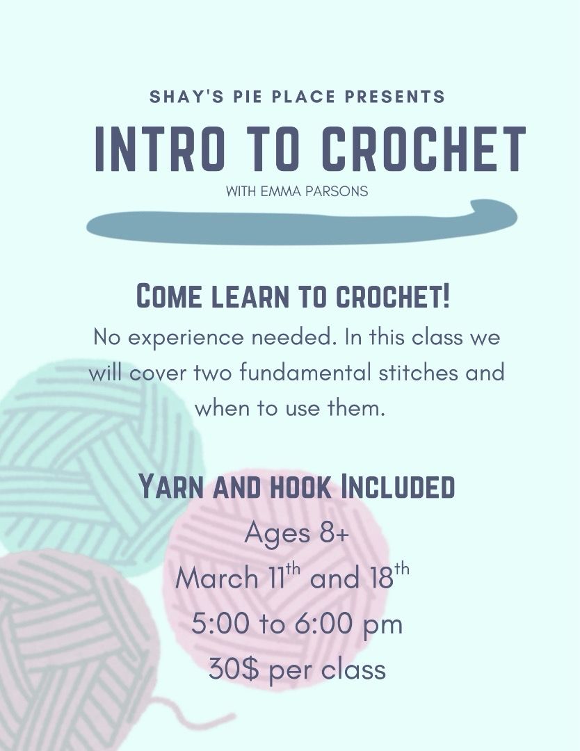 Crochet Class-March 18th