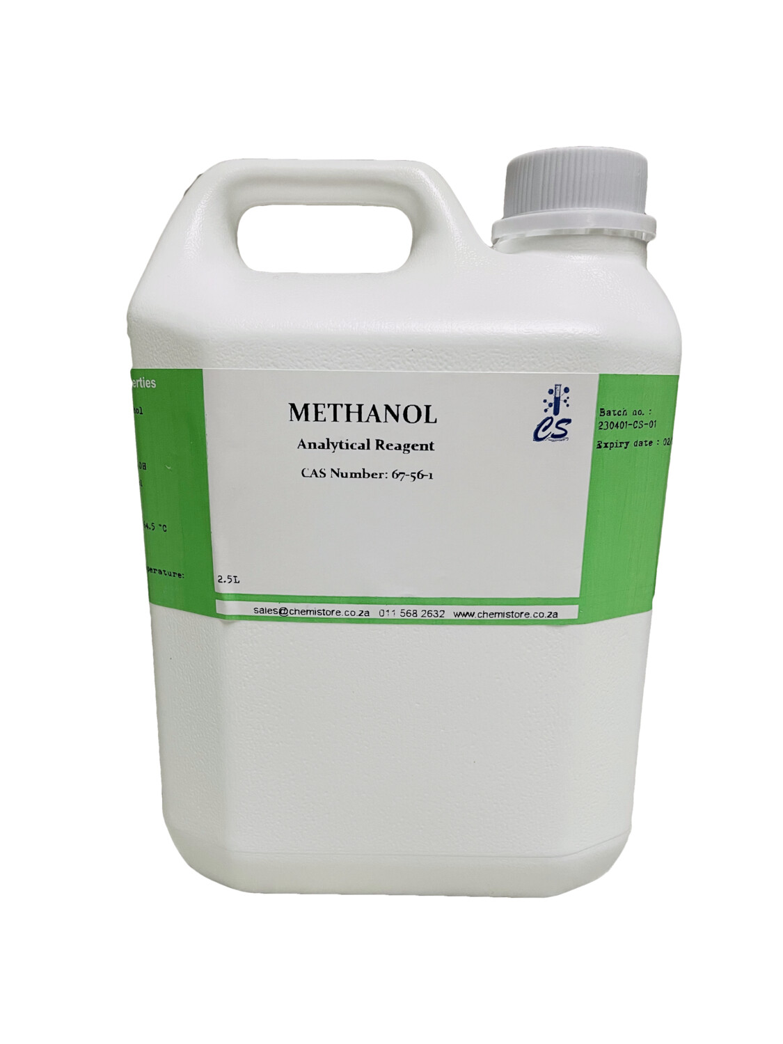 Methanol 99.99% AR, 2.5L