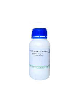 Sodium hydroxide flakes AR, 500g