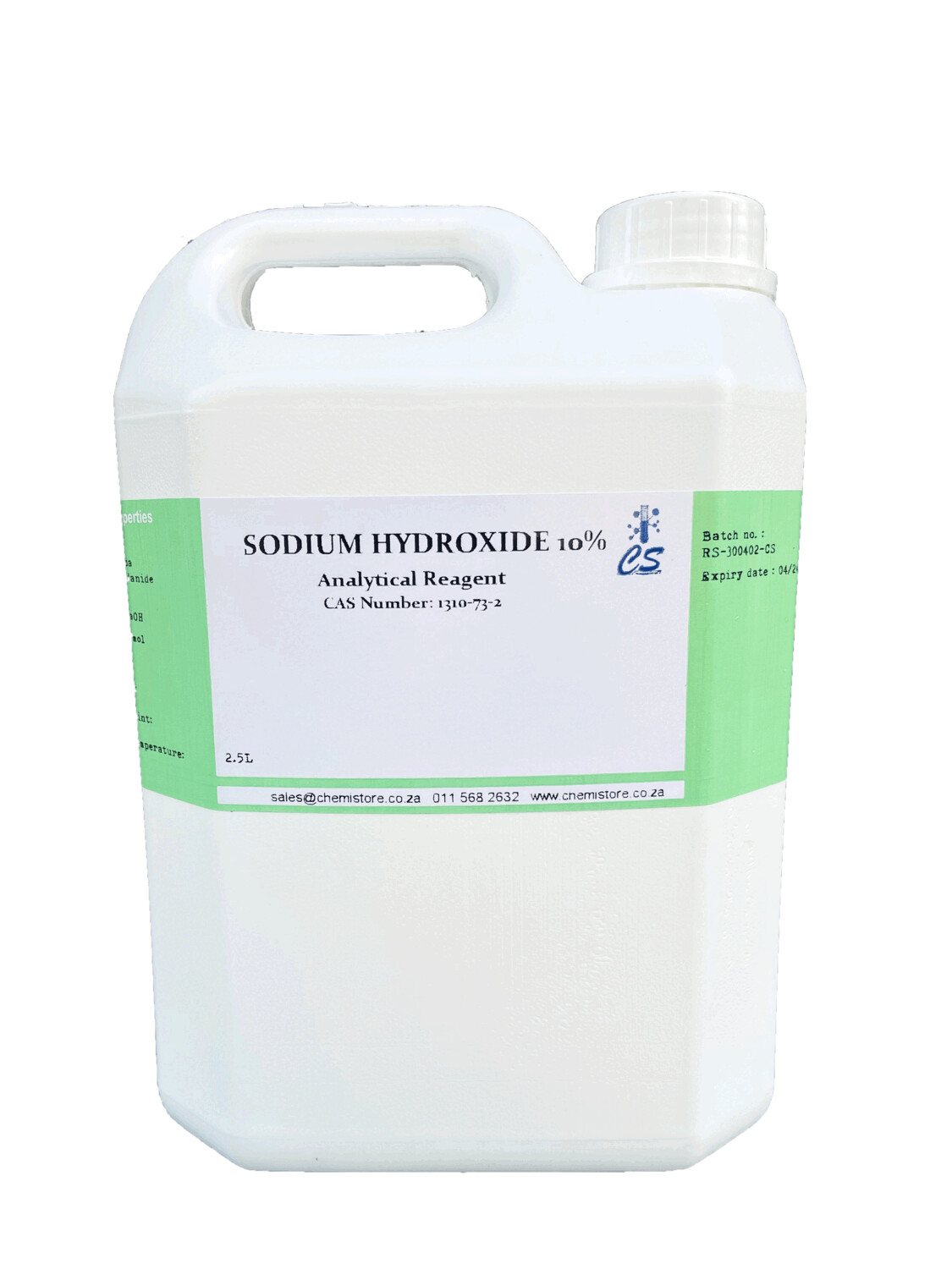 Sodium hydroxide 10%, 2.5L