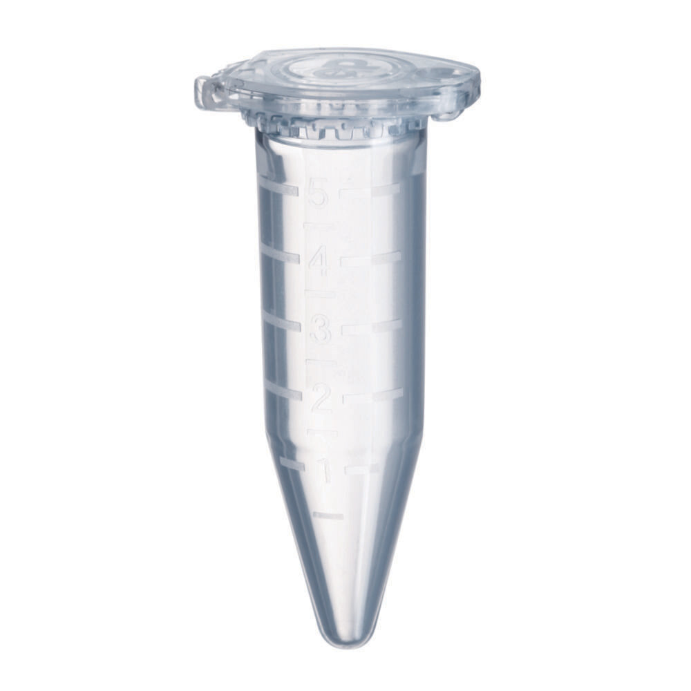 Microcentrifuge tubes 5.0 ml (200/pk), Conical bottom