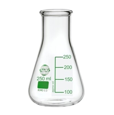 Conical flask (Erlenmeyer flask) wide neck, 250ml