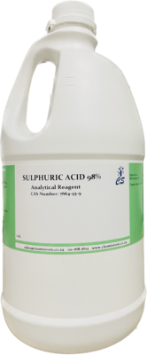 Sulphuric acid 98% AR, 2.5L