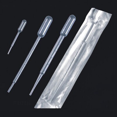 Pasteur Pipettes 1ml Sterile (Individually Wrapped) (100/pk)