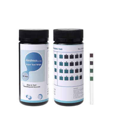 Water hardness test strips, 0-425 mg/L, pk/100