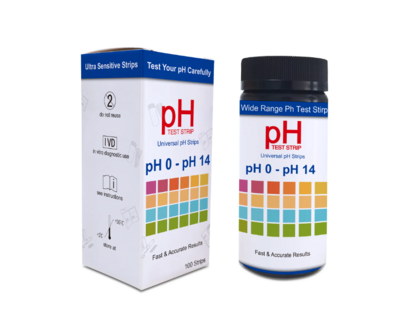 pH test strips (0-14), pk/100