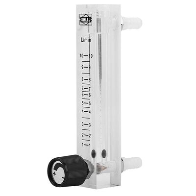 Gas Flowmeter, Flowmeter 1-10LPM Flow Meter with Control Valve for Oxygen Air Gas