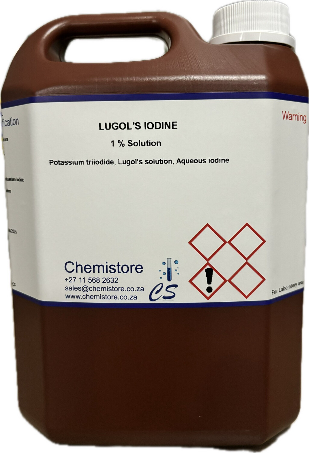 Lugol’s iodine 1% solution, 2.5L