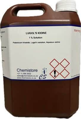 Lugol’s iodine 1% solution, 2.5L