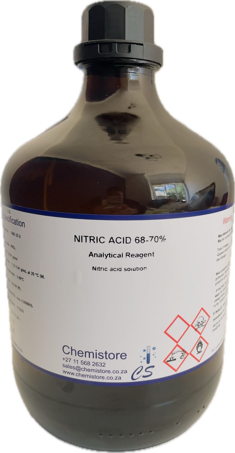 Nitric acid 70% AR, 2.5L