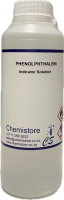 Phenolphthalein indicator solution, 500ml