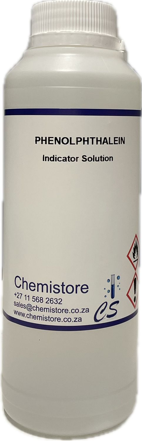 Phenolphthalein 5%w/v in 60% v/v alcohol, 500ml