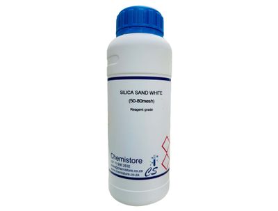 Sand silica 50-80 mesh white, 500g