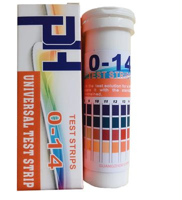 pH universal indicator test strips (0-14) (100pcs)
