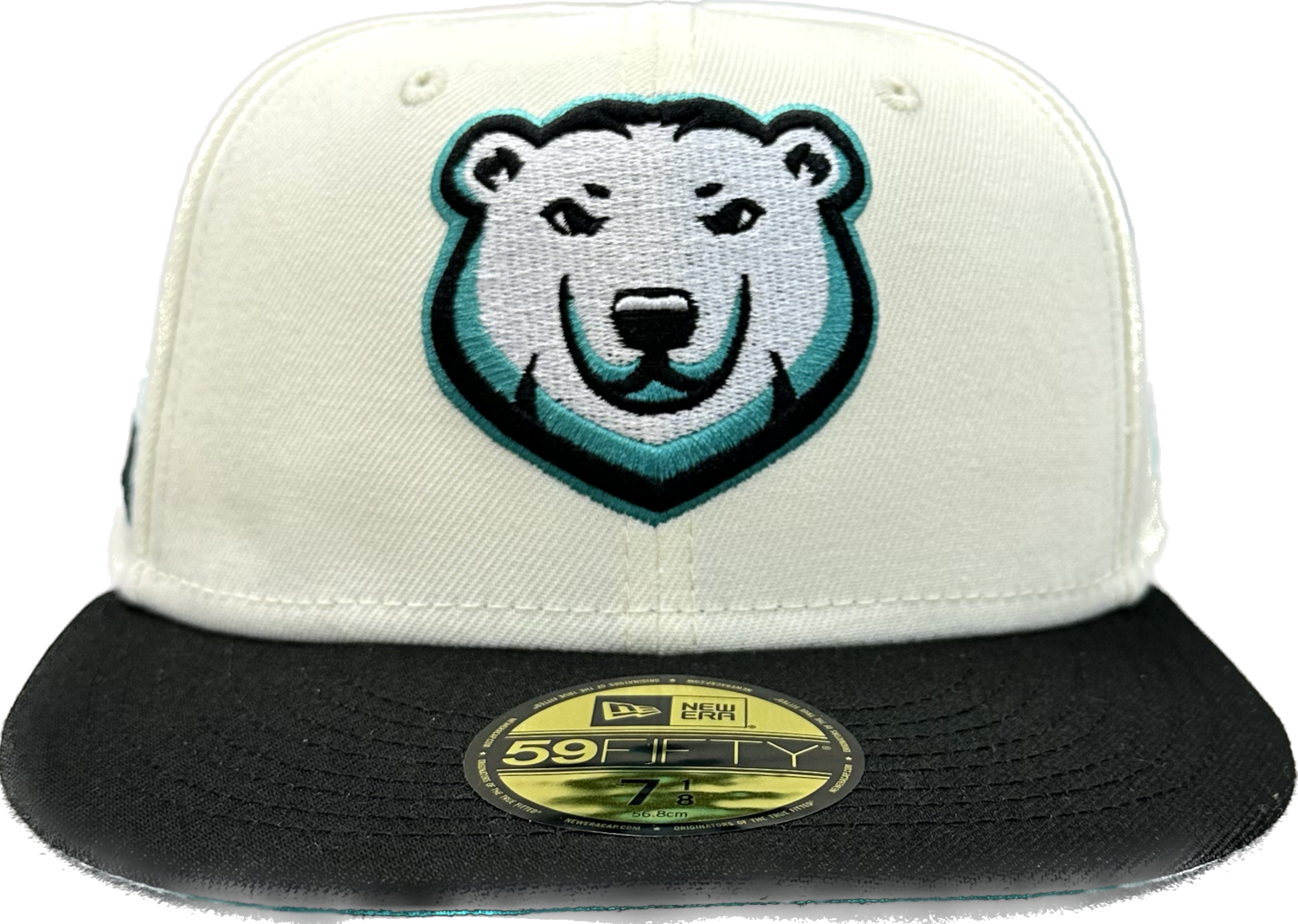 New Era 59Fifty Fitted Hat - Cream, Black, Teal