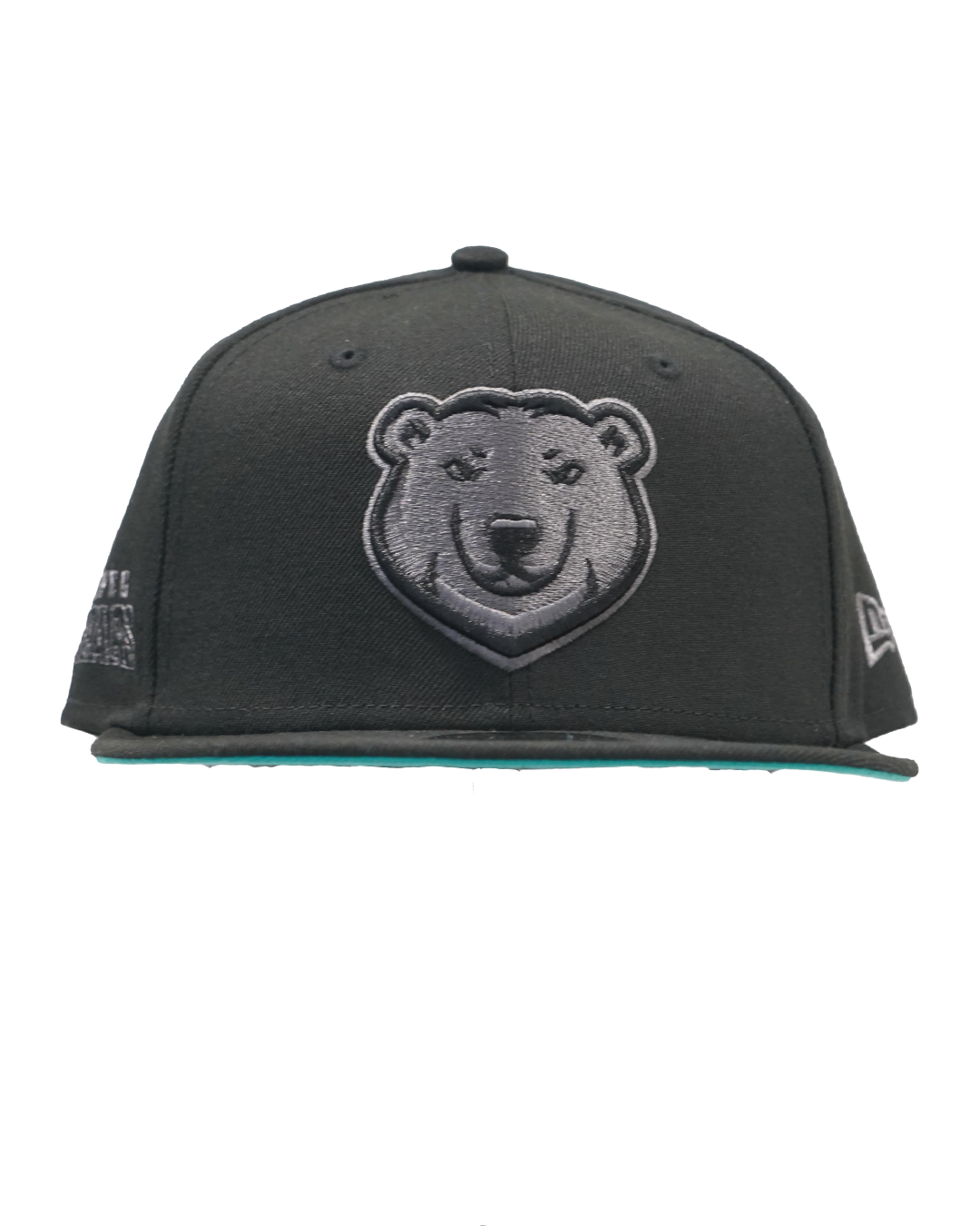 New Era 9Fifty Snapback Hat - Black Tonal/Teal