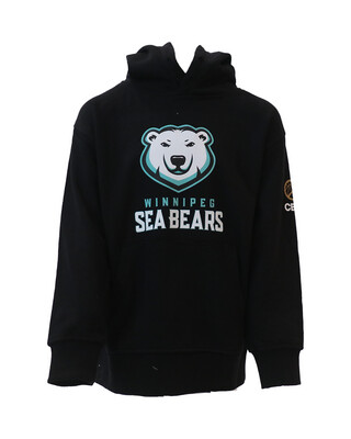 Youth Sea Bears Hoodie - Black