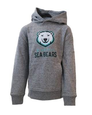 Youth Sea Bears Hoodie - Speckled Grey