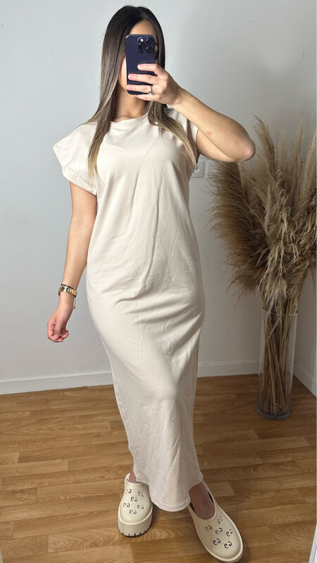 ROBE TEE SHIRT BEIGE