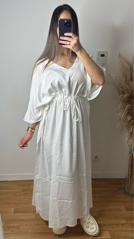 ROBE PAPILLON BLANC