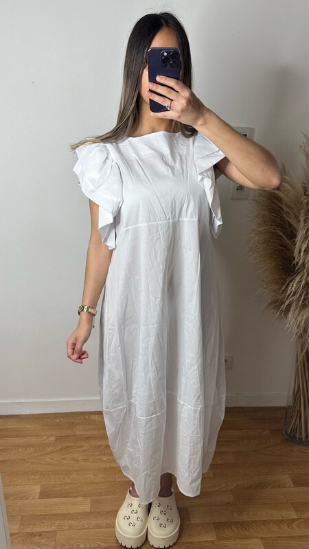 ROBE BOUFFANTE BLANC