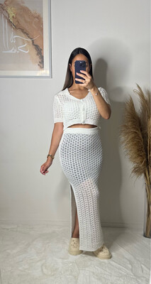 ENSEMBLE CROCHET BLANC