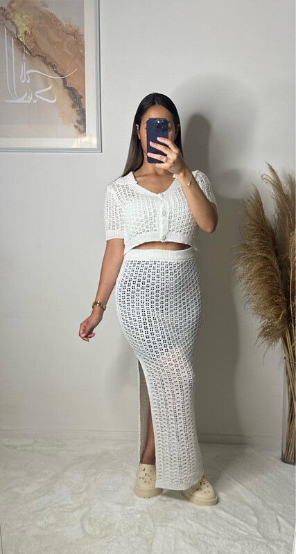 ENSEMBLE CROCHET BLANC