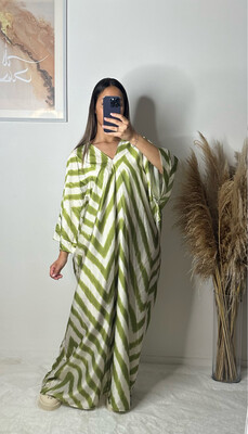 ROBE MOTIF VERT