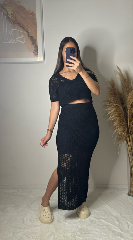 ENSEMBLE CROCHET NOIR