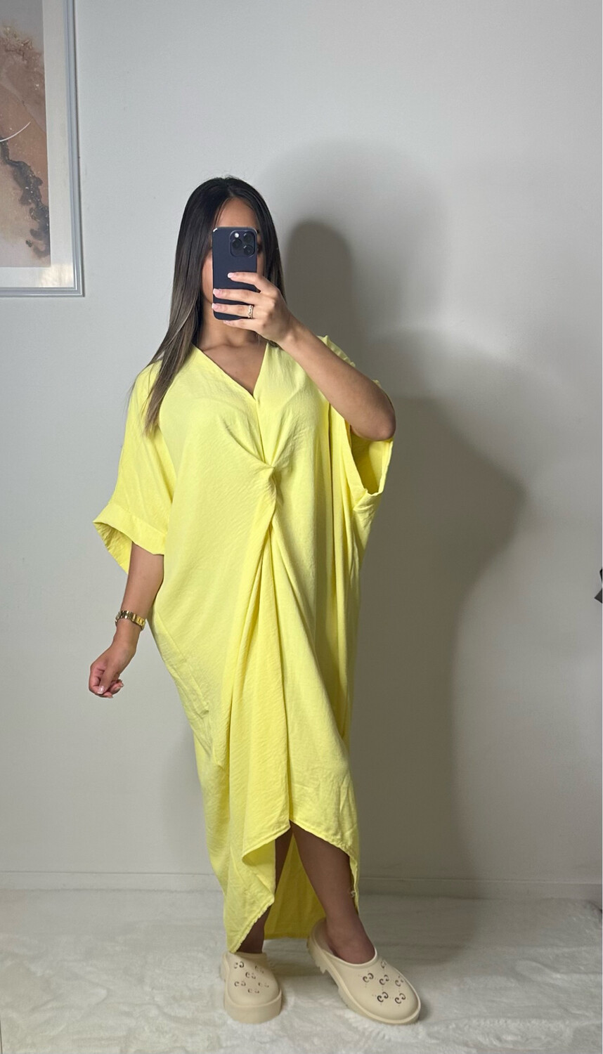 ROBE NOUÉE BASIC JAUNE