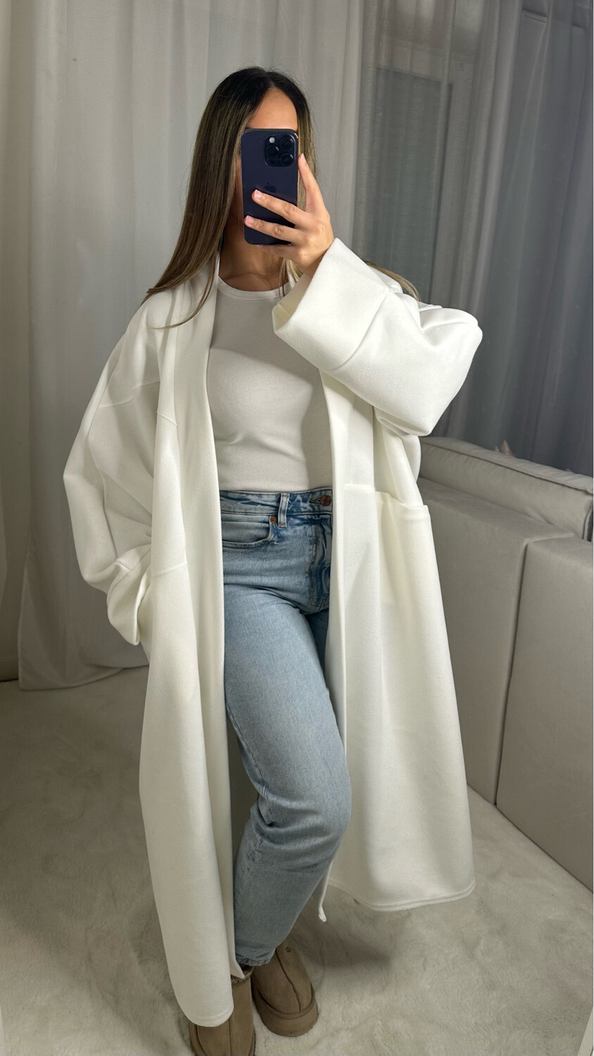 MANTEAU JENNA BLANC