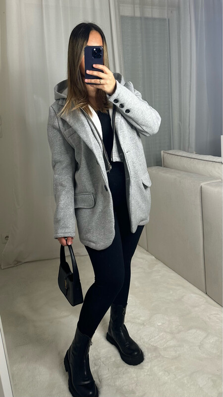 BLAZER CAPUCHE GRIS