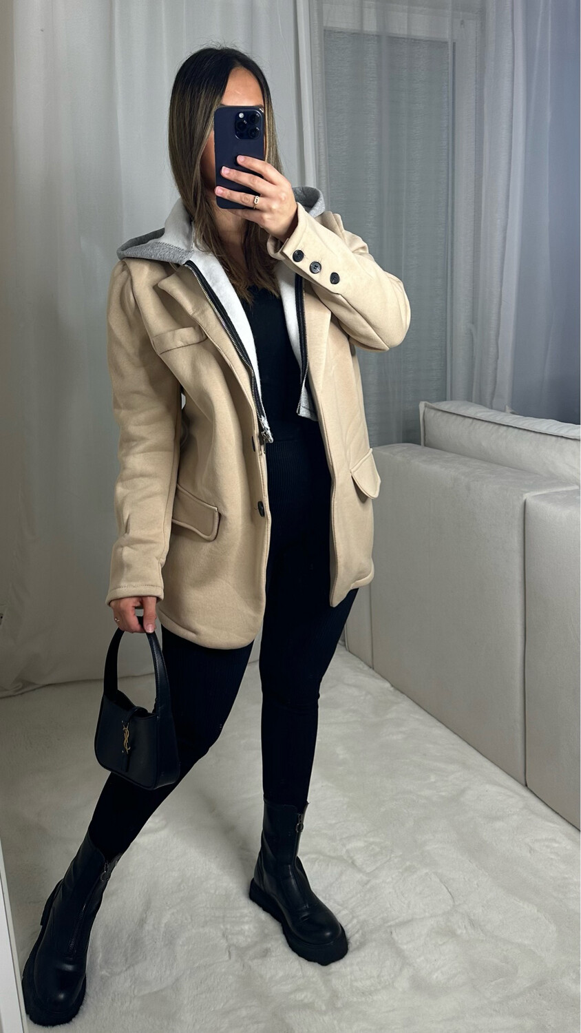 BLAZER CAPUCHE BEIGE